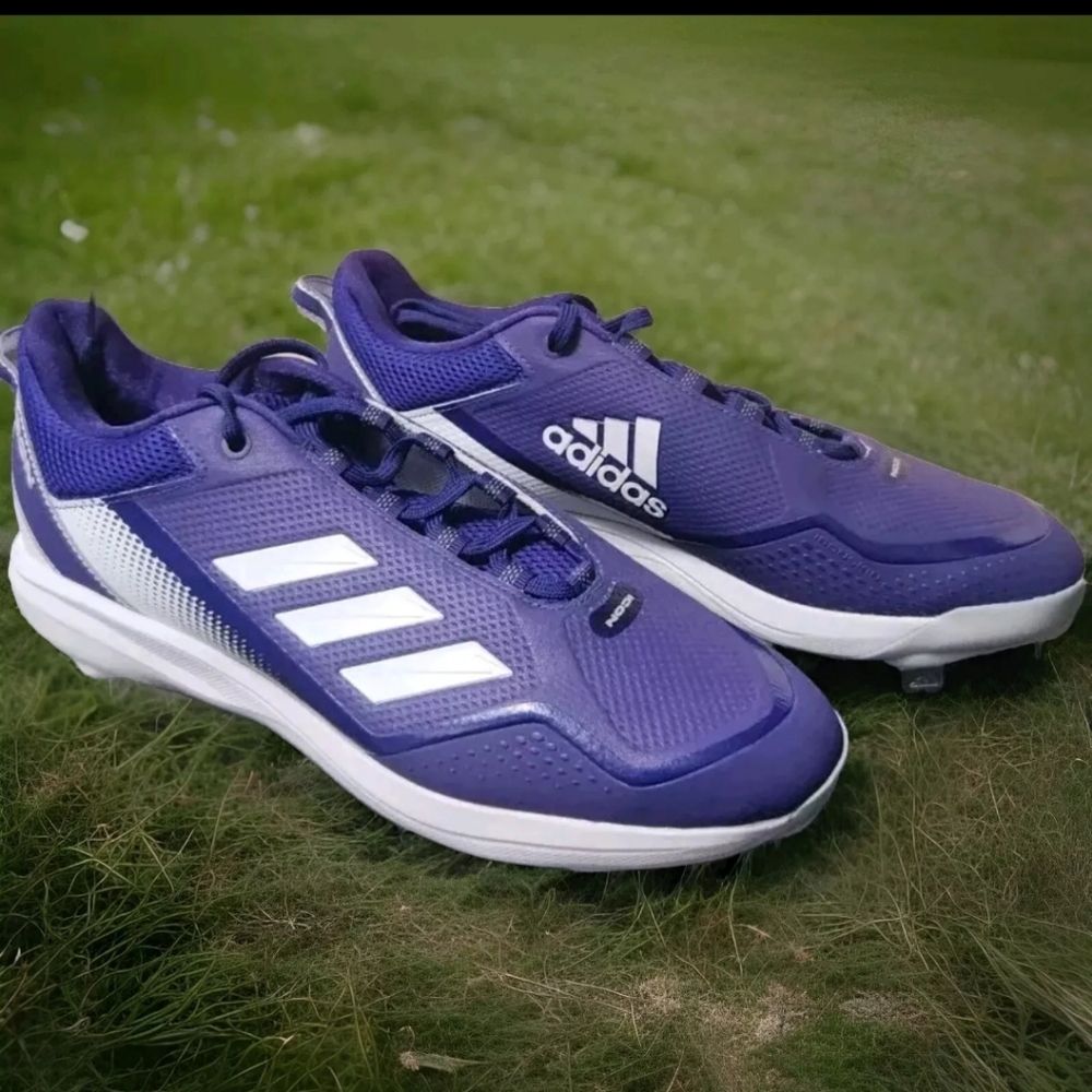 Adidas Icon 7 Metal Baseball Cleats Purple mens Size 13 Shoes